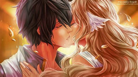 Fairy Tail Mavis And Zeref Kiss Fairytail Zeref Dragneel Gruvia