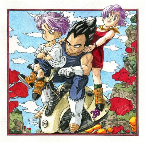 Bulma Vegeta And Trunks Desenhos De Anime Anime Animes Manga