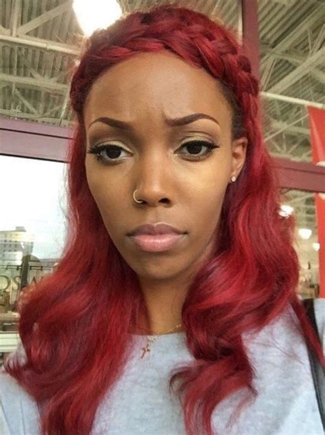 African American Cherry Red Hair Africanhairstyles Cherry Red Hair
