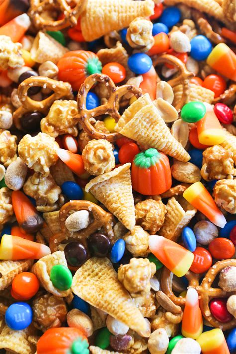 Pretzels represent arms folded in prayer of thanksgiving. Halloween Snack Mix — Pip and Ebby
