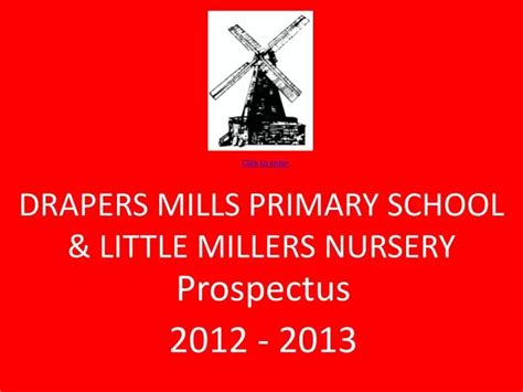 Ppt Drapers Mills Primary School And Little Millers Nursery Powerpoint