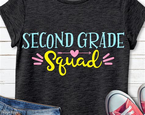 Second Grade svg Second Grade Squad svg Second Grade Teacher | Etsy ...