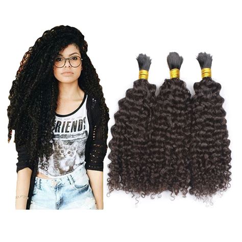 12 28 virgin braiding hair no weft no attachment peruvian virgin kinky curly hair human