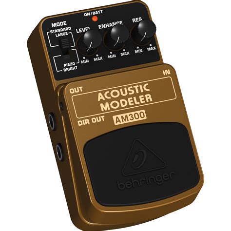 Behringer Acoustic Modeler Am300 Guitar Effects Pedal Am300