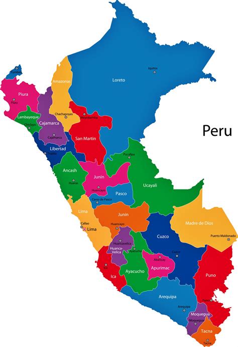 Provinces Map Of Peru Images And Photos Finder