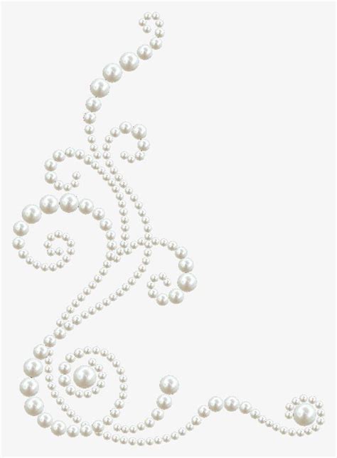White Pearl Border Pearl Clipart Grain Png Free Download Png
