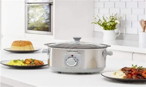 The easy to use morphy richards slow cooker is now better-than-half