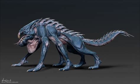 The Six Legged Freek By Kisel Creatures 3d Cgsociety Alien