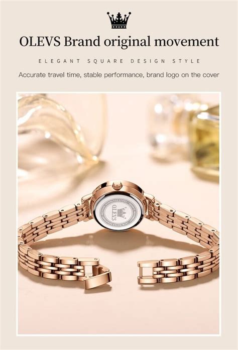 Olevs Watch 5508 Rose Gold Diamond Olevs Watches