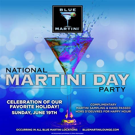 Celebrate National Martini Day At Blue Martini Naples Blue Martini