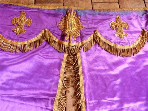 Antique Tabernacle Curtain Shrine Altar Frontal Cloth Antependium