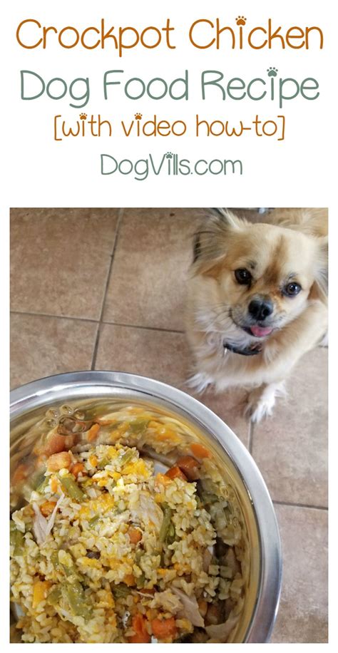 Easy homemade dog food crock pot recipe with ground chicken. Easy Crockpot Chicken Homemade Dog Food Recipe With Video