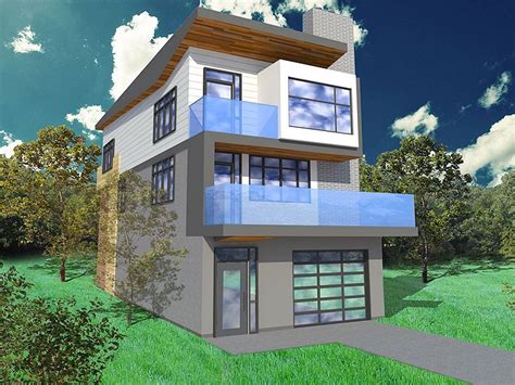 Famous Ideas 22 Modern House Plans For A Narrow Lot