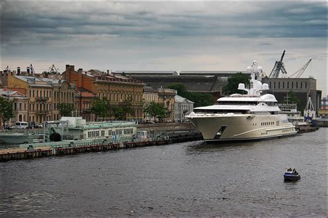 The 460ft solaris, which will have eight decks including a helicopter pad, is nearing completion. Roman Abramovich's Pelorus yacht in St.Petersburg ...