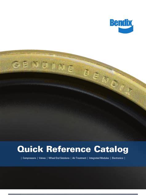 Bendixquick Reference Catalog