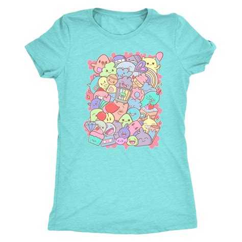 Adorable Cute Doodle Party Yay Kawaii Shirts Pastel Gemmed Firefly
