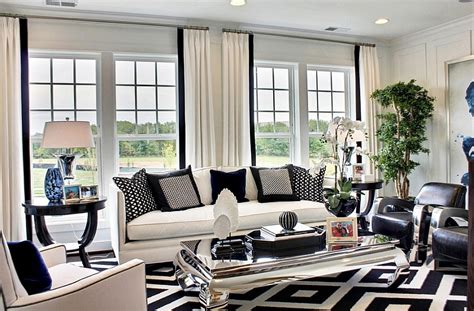 Black And White Living Rooms Design Ideas