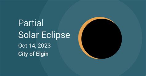 Eclipses Visible In City Of Elgin Texas Usa