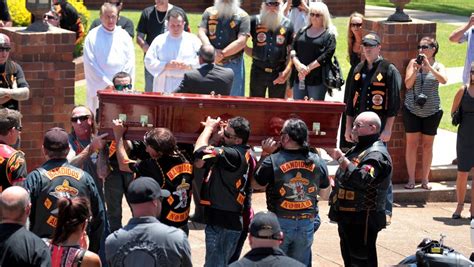 Hundreds Of Bikies Turn Up For Funeral Of Senior Bandido Arthur Loveday