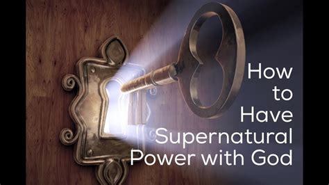How To Have Supernatural Power With God By Shane Wall Youtube
