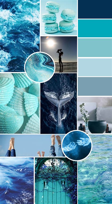 Ocean Mood Board Ocean Color Palette Mood Colors Instagram Theme Images