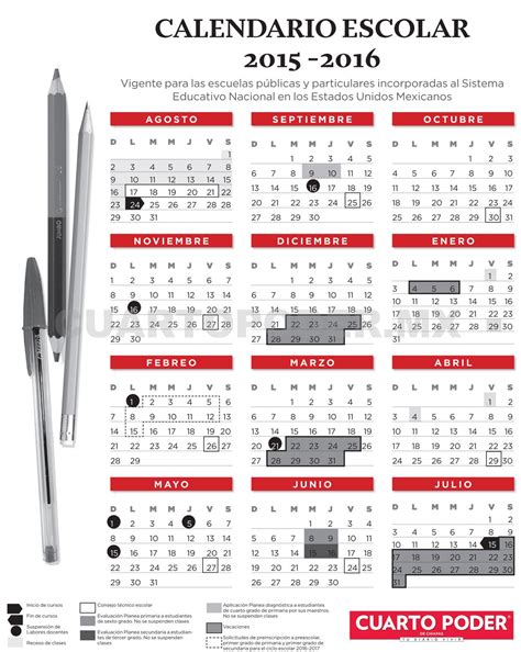 Calendario Escolar Estados Unidos