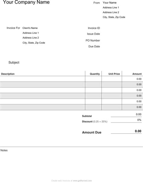 Free Printable Invoices Invoice Template Ideas Free Blank Invoice