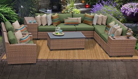 Our customers use wicker outside in their pool or picnic areas where they can relax, socialize and enjoy family, friends and a meal. TK Classics :: Laguna 11 Piece Outdoor Wicker Patio ...