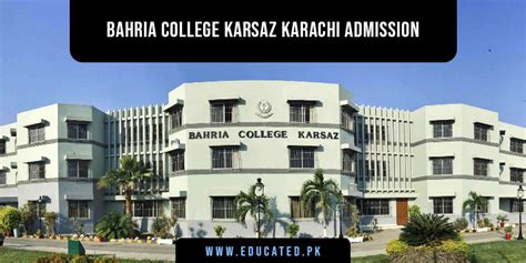 Bahria College Karsaz Admission 2024 Last Date Pk
