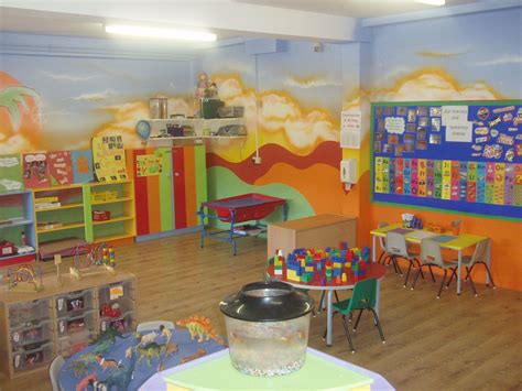 Kindergarten Classroom Decorating With Colorful Layout Design