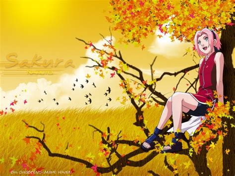Naruto Shippuuden Haruno Sakura Fall Wallpaper Coolwallpapersme