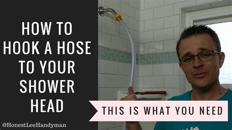 How To Hook A Garden Hose To A Shower Head This Is What You Need