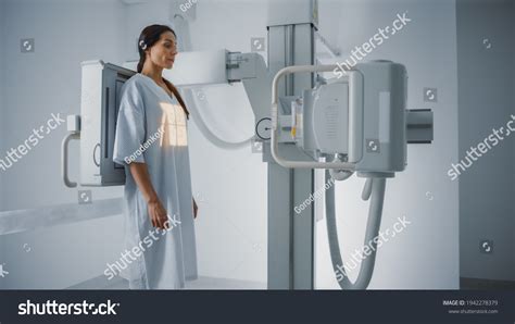 Hospital Radiology Room Beautiful Multiethnic Woman Stock Photo Edit