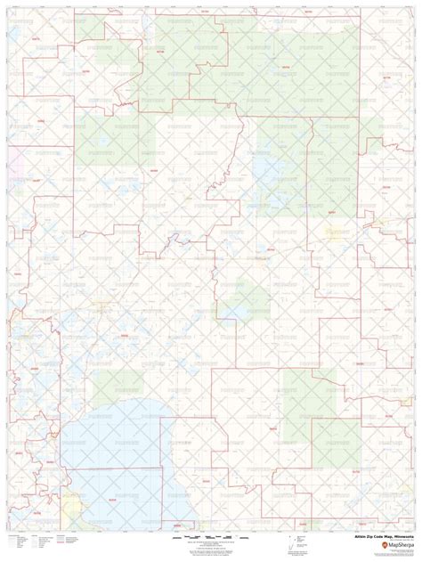 Aitkin Zip Code Map Minnesota Aitkin County Zip Codes