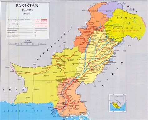 Large Detailed Map Of Pakistan With Cities And Towns Printable Map Of