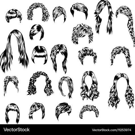 woman haircuts silhouettes svg woman hairstyle female haircuts woman silhouettes haircuts clip