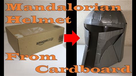 Making A Mandalorian Helmet From Cardboard Youtube