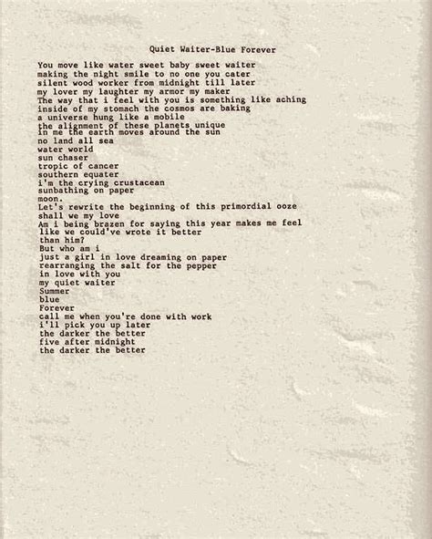 From Lana Del Reys Instagram Possibly A Page From Her Upcoming Poetry Book Called “violet Bent
