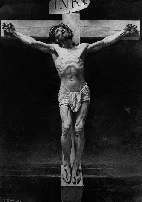 Christ On The Cross Painting By Leon Bonnat Fine Art America