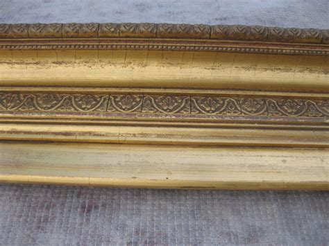 Antique Victorian 18x 24 Gilt Gold Leaf Wood And Gesso Ornate Empire