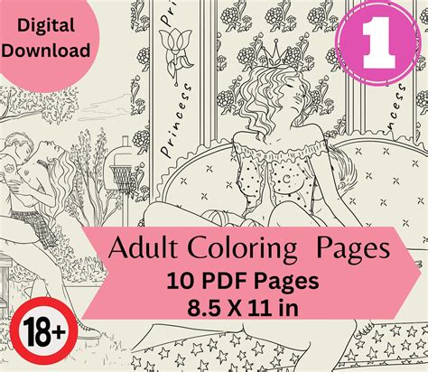 Adult Coloring Pages Sex Coloring Pages Sexy Naughty Etsy