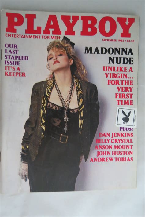 PLAYBOY MAGAZINE MADONNA NUDE SEPTEMBER 1985 By Playboy 1985