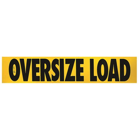 12x60 Oversize Load Decal