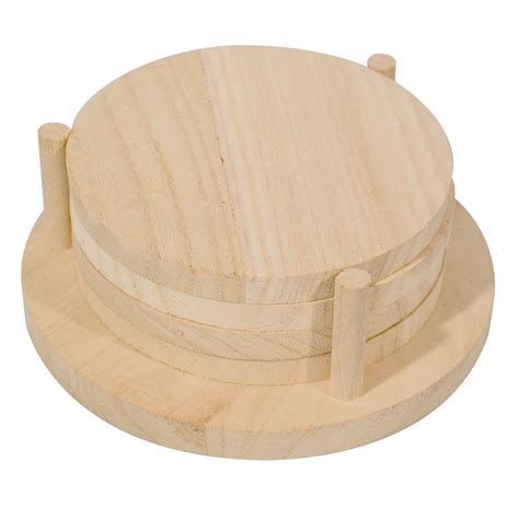 While waterproofing your coasters won't take away any current water spots or stains, it can prevent future ones. 4 Paulownia coasters in raw wood to decorate x1 - Perles & Co
