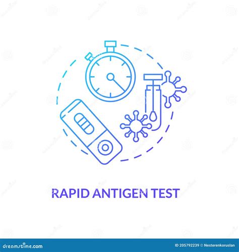 Rapid Antigen Test Concept Icon Stock Vector Illustration Of Graphic