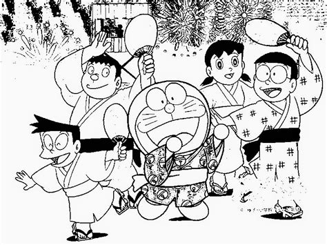20 Gambar Mewarnai Doraemon Lucu Untuk Anak Anak Ayo Mewarnai