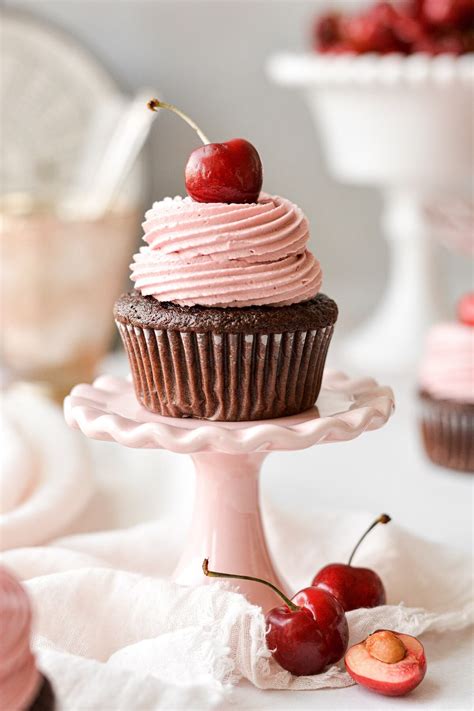 High Altitude Chocolate Cherry Cupcakes Curly Girl Kitchen