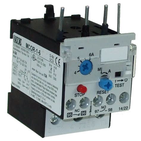 Imo Mcor 1 6 Thermal Overload Relay For Mc10 Mc22 Contactors 4 6 Amps
