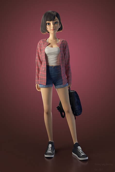 Pin By Nemo On Character Design Female Character Design 3d Character Model Cartoon Character