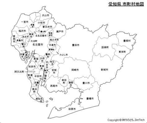 The site owner hides the web page description. 愛知県 市町村地図 - 旅行のとも、ZenTech